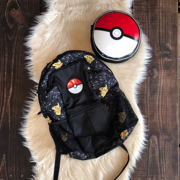 pokemon backpack and lunchbox
